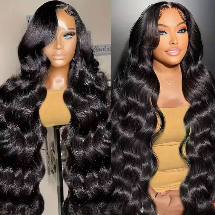 3 Cap Sizes | HD Transparent Body Wave Hair 13*4 Lace Front Human Hair Wigs