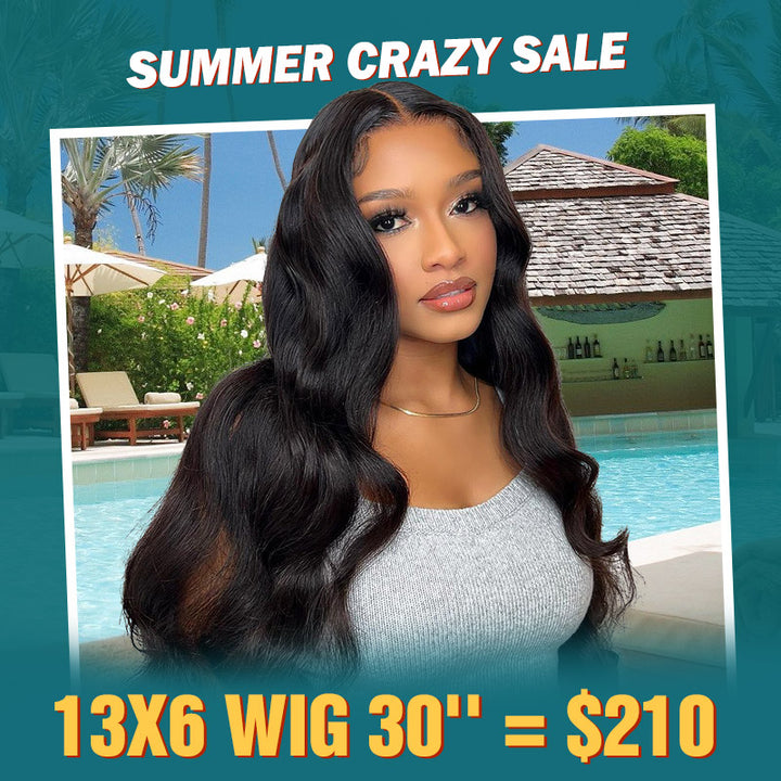 [Summer Vacation Sale] Allove Hair 13x6 HD Lace Human Hair Wigs Low To $170