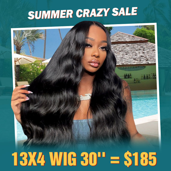 [Summer Vacation Sale] Allove Hair 30 Inch Long 13x4 HD Lace Frontal Wigs