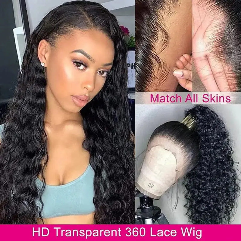 [Allove Bogo Free] 360 Lace Frontal Body Wave Wig Undetectable Transparent Lace Frontal Human Hair Wigs For Women