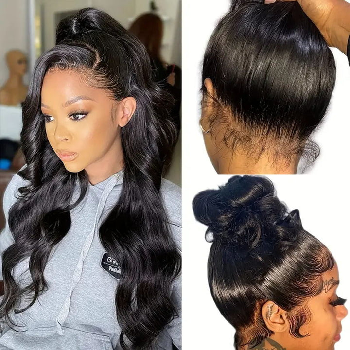 Discover the ultimate in versatility with Allove Hair's 360 Lace Wigs featuring beautiful body wave hair. This glueless wig offers easy application and a secure fit, allowing you to style effortlessly without the need for adhesives.