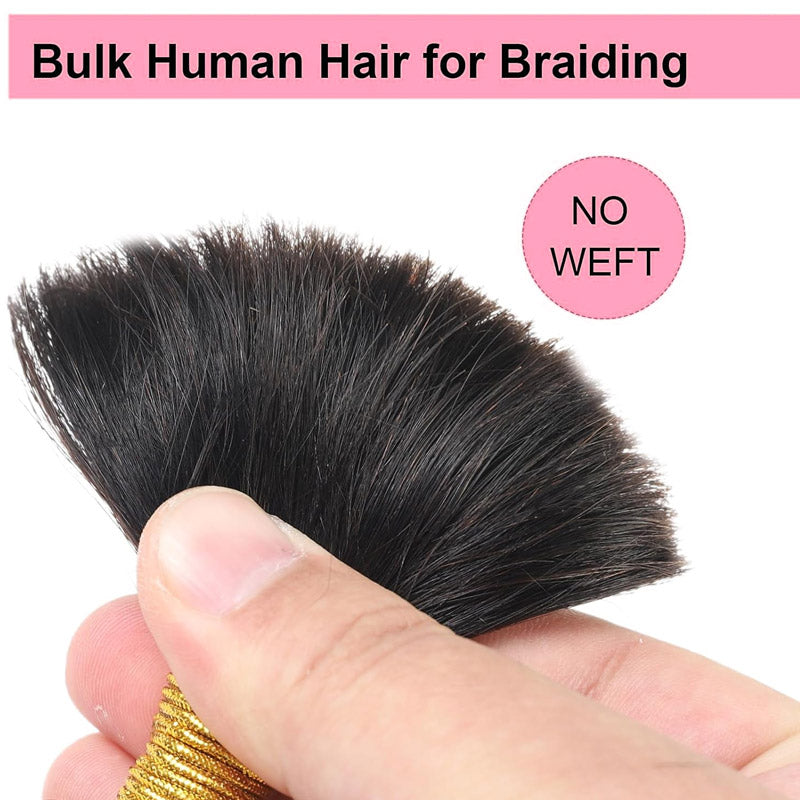 Allove Bulk Human Hair For Braiding Kinky Curly Hair Bundles No Weft