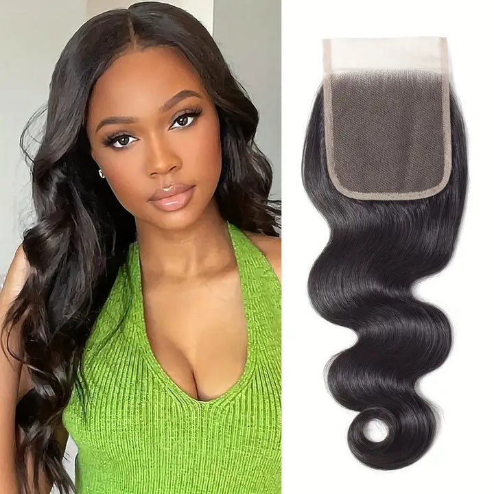 Discover unbeatable savings with Allove Hair's exclusive 4x4 Lace Closure Deals, featuring luxurious body wave virgin human hair. This exquisite closure offers a natural, soft texture that effortlessly blends with your style, providing volume and movement.