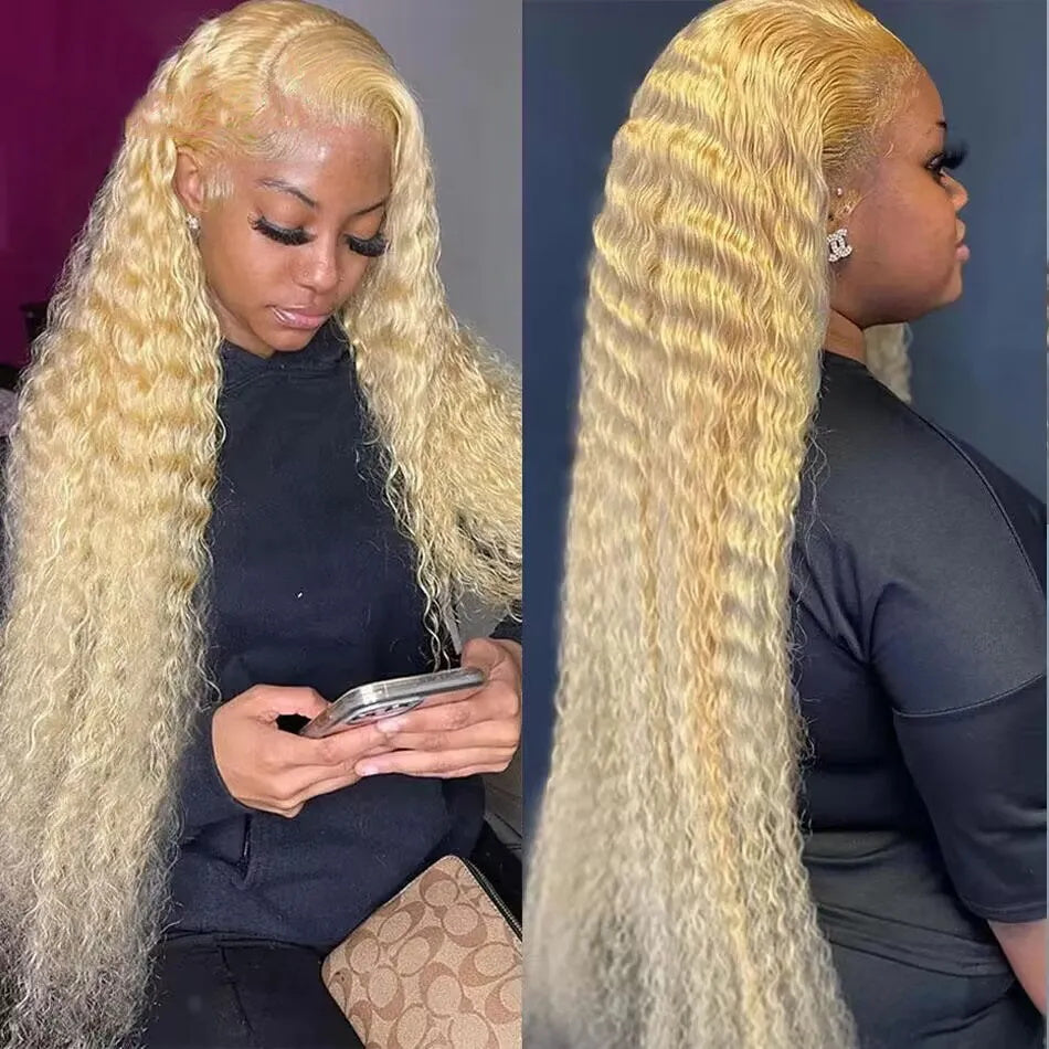 Discover the beauty of Allove Hair's 613 Honey Blonde Wig, featuring stunning deep wave hair that exudes elegance and style. This 30-inch wig is perfect for those seeking a vibrant pop of color while maintaining a natural look.