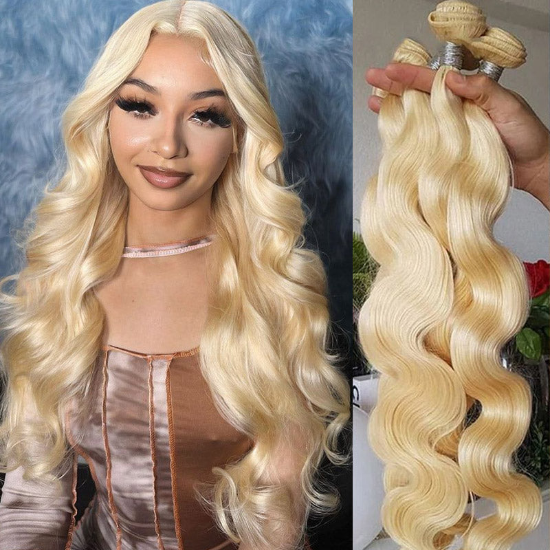 Transform your look with Allove Hair's Best 613 Blonde Bundles, featuring luxurious body wave hair that adds volume and movement to any style. This set includes 3 pieces, perfect for a seamless sew-in application, ensuring a natural blend and stunning finish.