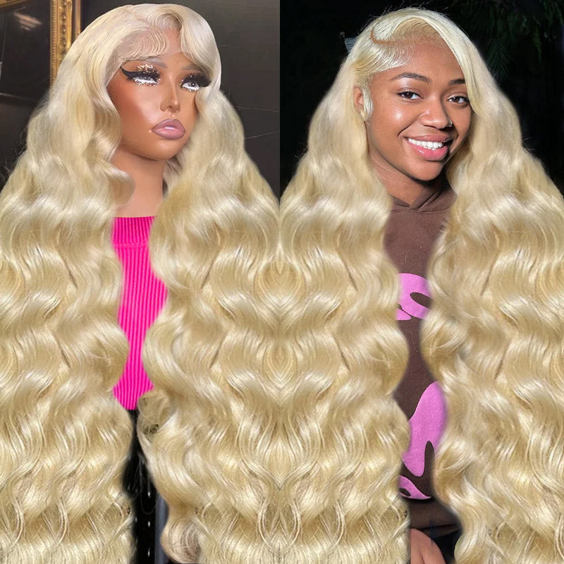 Unleash your inner diva with Allove Hair's gorgeous 613 blonde wig, featuring luxurious body wave hair that flows beautifully. This 40-inch 13x4 lace front wig offers a stunningly natural appearance and versatility for styling. Perfect for those who love long hair, it can also be easily colored to match your unique style. Whether you want to keep it classic or experiment with vibrant hues, this wig is the ultimate accessory for any fashion-forward look!