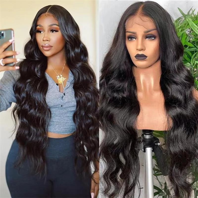 [ 70% OFF - No Code Needed] Long 38"= $249.89 Straight/Body Wave Lace Front Human Hair Wig 150% Density