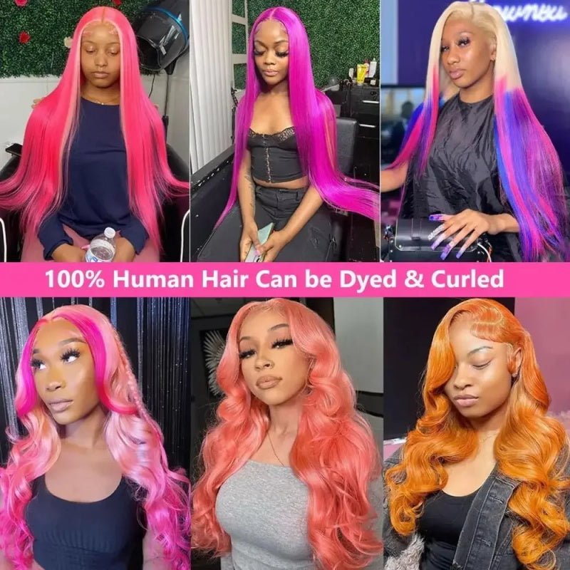 [ 70% OFF - No Code Needed] 28''= $89.99 613 Blonde Straight/ Body Wave 13*4*1 Lace Front Human Hair Wig 150% Density