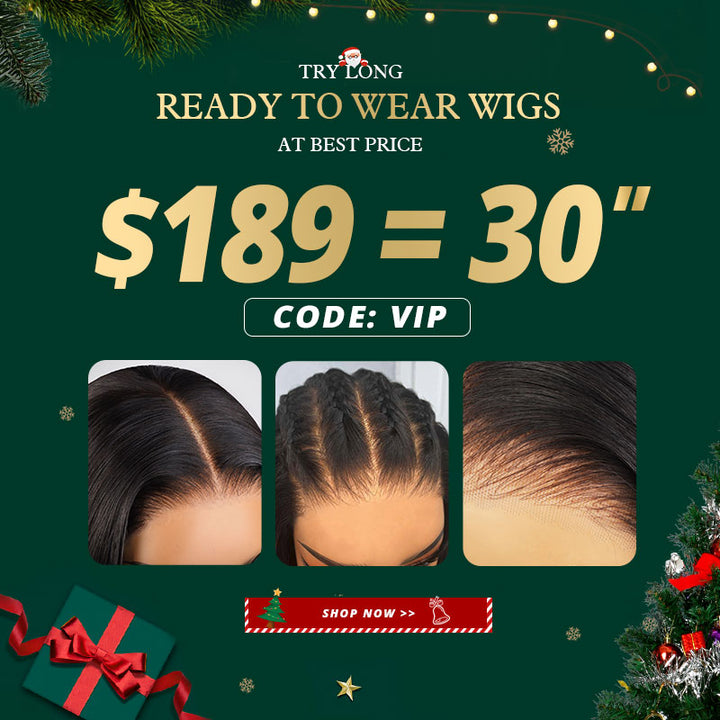 [50% OFF - No Code Needed] 30''= $189 Pre Cut & Pre Plucked & Bleached Knots Ready To Wear 13*4 Lace Front Long Wigs 180% Density