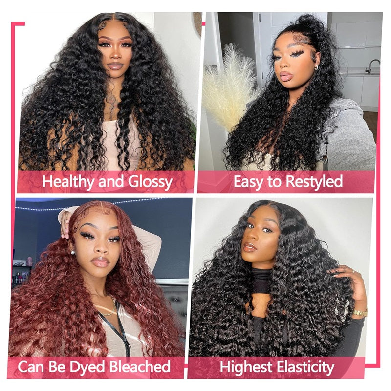 Allove Hair Malaysian Curly Wave 3 Bundles Human Hair Extensions