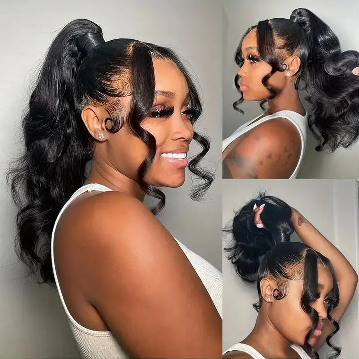 Discover the perfect blend of quality and affordability with Allove Hair's Affordable 360 Lace Frontal with Bundles, featuring gorgeous loose wave virgin human hair. This versatile set includes a 360 lace frontal that allows for a seamless, natural look and limitless styling options.