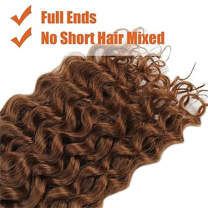 Allove #33 Dark Auburn Reddish Brown Bulk Human Braiding Hair Water Wave