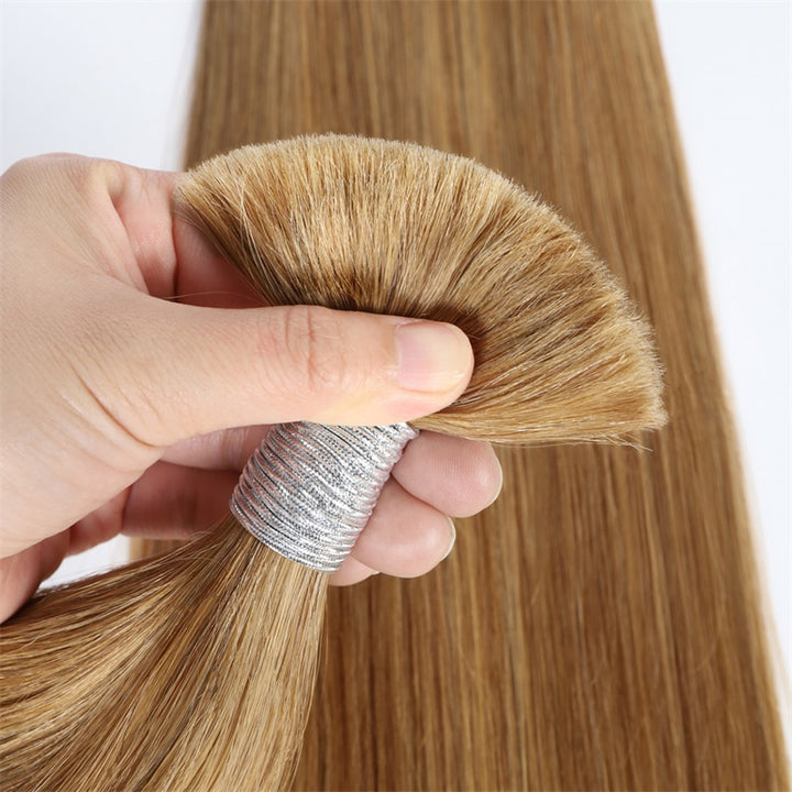 #27 Honey Blonde Silky Straight Bulk Human Braiding Hair