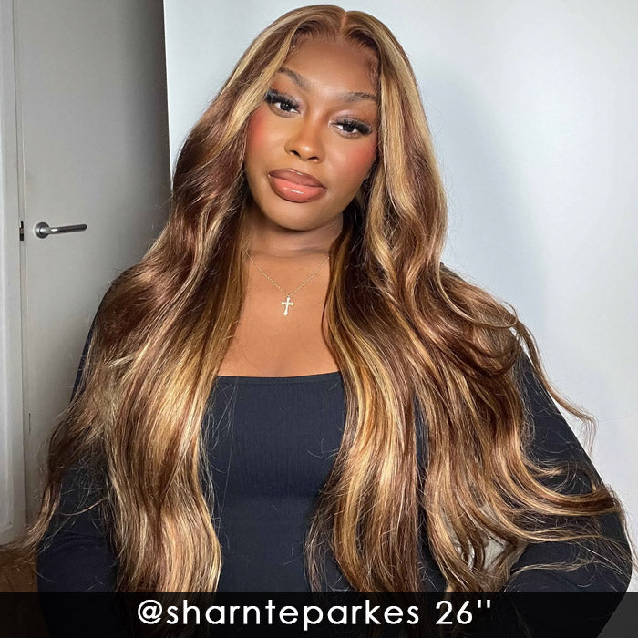 Allove Hair Balayage Wigs offer a stunning blend of color and style with their 13x6 lace front wigs, designed for a natural look and comfortable fit. Crafted from high-quality body wave hair, these colored wigs provide beautiful, soft waves that cascade effortlessly.