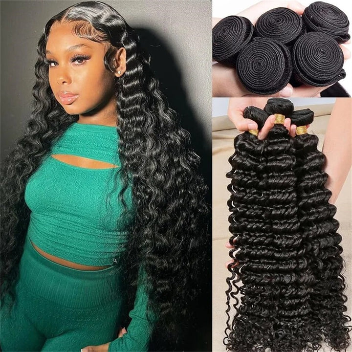 Discover the luxurious Allove Hair, renowned for offering the best deep wave hair on the market. Our premium human hair bundles are crafted from 100% authentic Brazilian hair, ensuring a natural look and feel. Each set includes 4 bundles of beautifully defined deep waves, perfect for creating stunning hairstyles that turn heads.