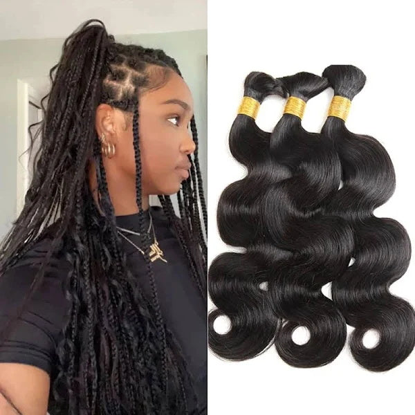 Elevate your styling options with Allove Hair Bulk Hair Extensions in beautiful body wave texture. Perfect for braiding, these premium extensions offer versatility and volume, allowing you to create stunning, long-lasting looks.