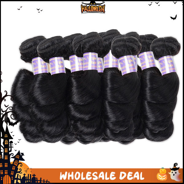 Discover the perfect blend of affordability and style with Allove Hair's cheap hair bundles in bulk. As a wholesale supplier, we offer exquisite loose wave hair that adds a touch of elegance to your look. Elevate your hair game without compromising on quality with our budget-friendly options.