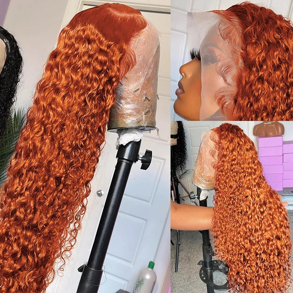 Elevate your style with Allove Hair's Human Hair Ginger Wigs! Our stunning 13x4 lace front wigs feature beautiful deep wave hair that adds a touch of elegance to any look. Perfect for those on the go, these colored wigs provide a vibrant pop of ginger that is both bold and chic. Whether you're dressing up for a special occasion or adding flair to your everyday outfit, our versatile wigs are designed for effortless wear and lasting beauty.