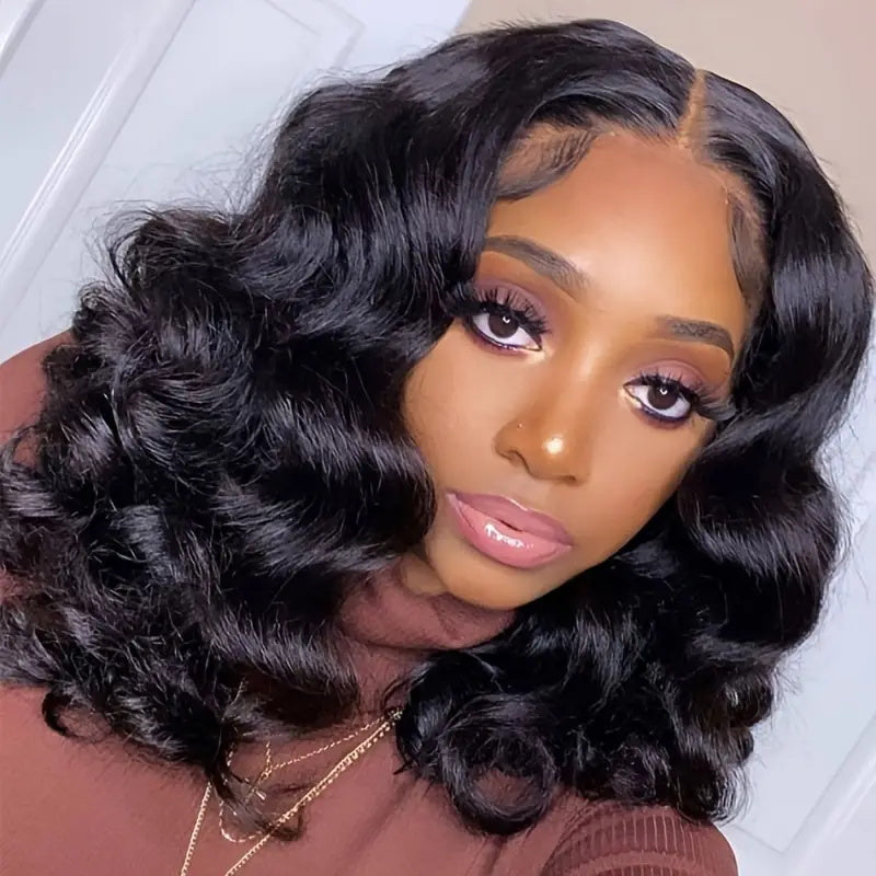 Elevate your hairstyle with the Allove Hair 13x4 Lace Front Bob Wig featuring gorgeous loose wave hair. This short wig offers a perfect blend of style and versatility, allowing you to rock effortless waves that frame your face beautifully.