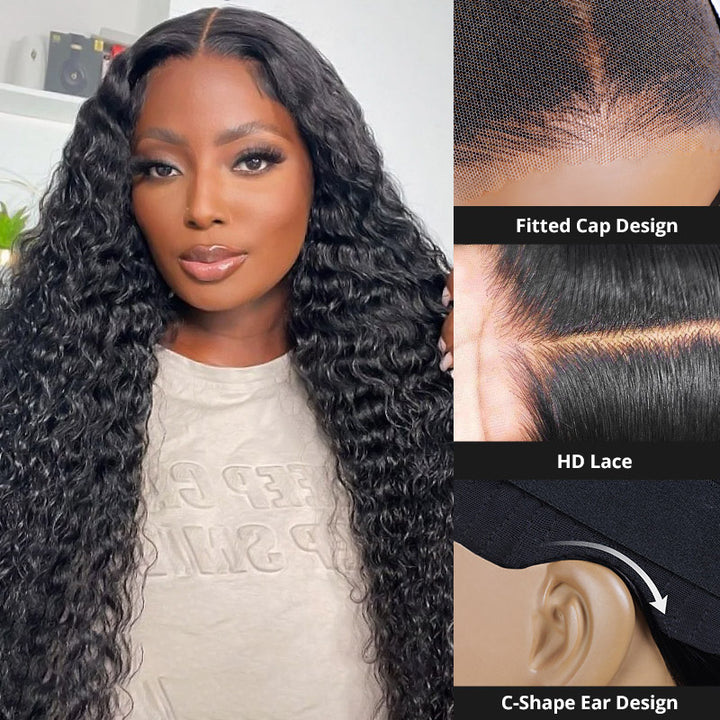 Experience effortless beauty with Allove Hair's pre-plucked water wave wig collection! Our 5x5 lace front wigs are designed for a natural look and easy wear, featuring a glueless wig construction that ensures comfort and convenience. Perfect for any occasion, these stunning wigs are on flash sale for a limited time!