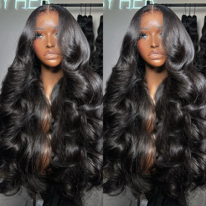 [50% OFF - No Code Needed] 26'' = $119.99 Pre Cut Lace & Pre Plucked & Bleached Knots Ready To Wear 5x5 Lace Closure Wigs 180% Density