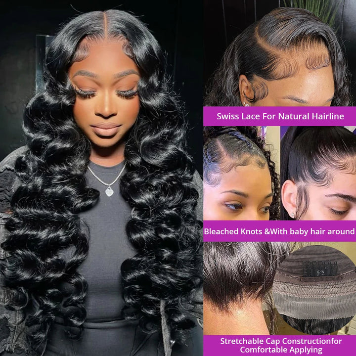 [50% OFF - No Code Needed] $99.99 for 24'' 5x5 Ready to Wear Loose Deep Wave Lace Front Wigs 180% Density