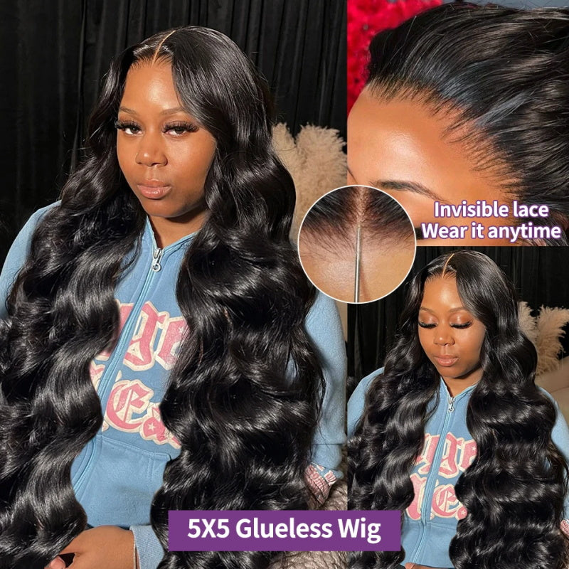 [50% OFF - No Code Needed] $119.99 for 26'' 5x5 Ready to Wear Body Wave Lace Front Wigs 180% Density