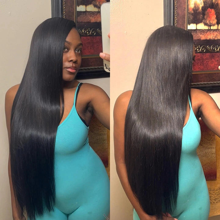 Discover the elegance of Allove Hair's premium straight human hair bundles, specially curated for the black woman. Made from high-quality Indian hair, these bundles provide a silky-smooth finish and natural flow, perfect for achieving a sophisticated look.