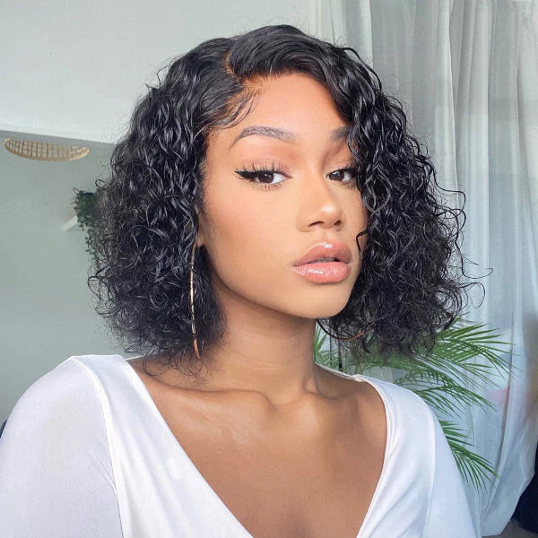 Experience the perfect blend of style and texture with the Allove Hair Bob Lace Wig. This stunning short hair wig features gorgeous deep wave hair that adds volume and movement, making it a must-have for any fashion-forward individual.