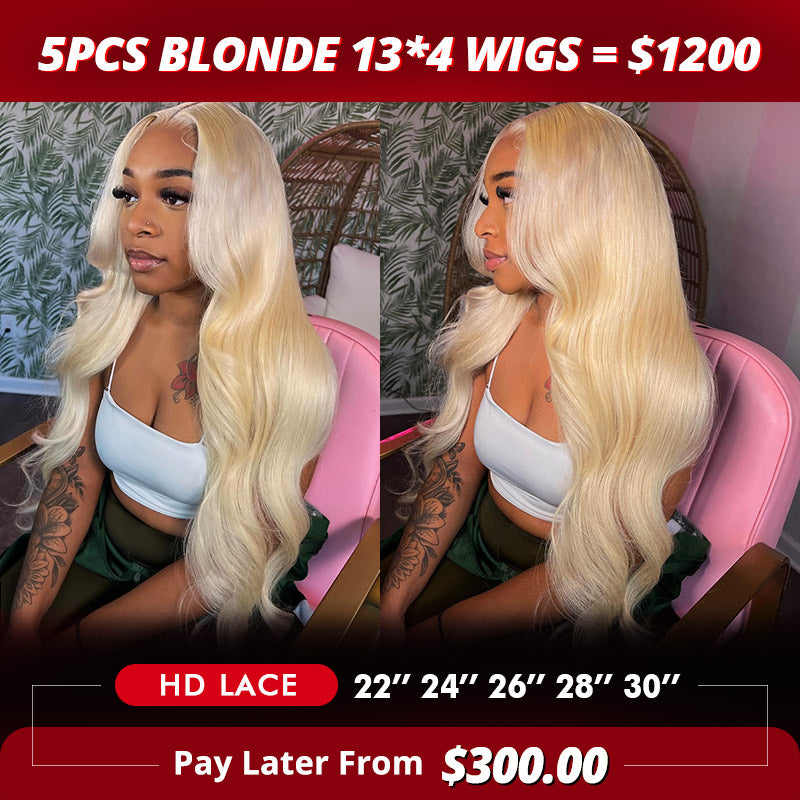 Discover the perfect blend of quality and style with Allove Hair's wholesale 13x4 Lace Front Wigs in stunning 613 blonde color. As trusted wholesale hair vendors, we offer premium lace front wigs that are meticulously crafted to provide a natural look and comfortable fit.