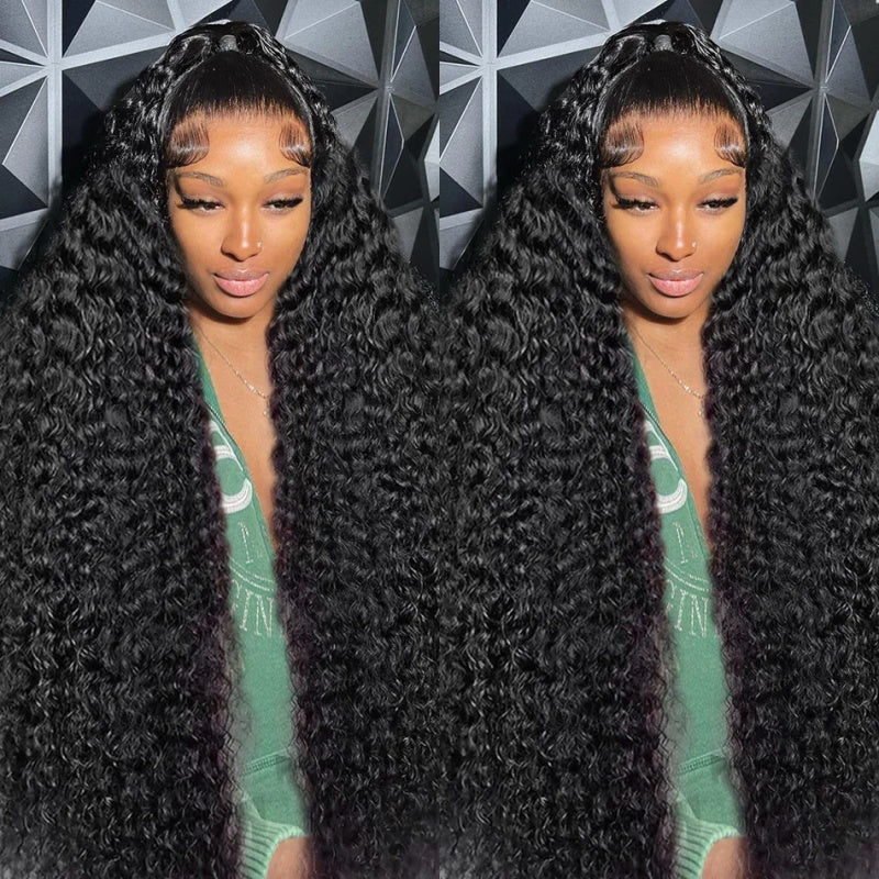 Water Wave Lace Front Wig 13X6 HD Lace Frontal Wig 250 Density Lace Wigs for Women Human Hair Wet And Wavy Lace Frontal Wigs