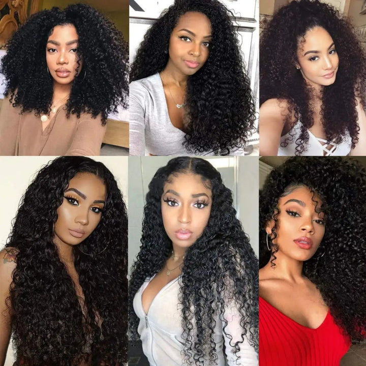 Allove Hair Brazilian Kinky Curly 3 Bundles Virgin Human Hair