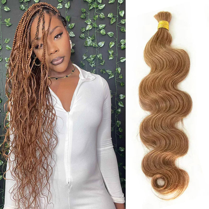 Transform your look with Allove Hair Body Wave Bulk Human Hair in a gorgeous color 30. This high-quality hair features beautiful body waves that add volume and elegance to any style. Perfect for various applications, this bulk hair allows for versatile styling options.