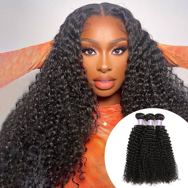 Allove Hair Peruvian Curly Wave 3 Bundles Virgin Human Hair