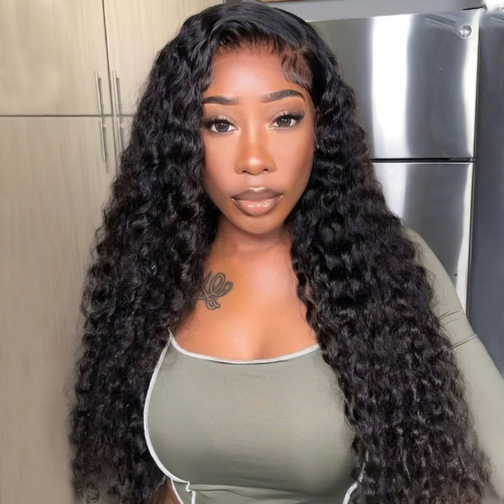 Bleached Knots Ready To Wear Wig | 5x5 Deep Wave Lace Front Wig Skin Melt HD Glueless Human Hair Wigs