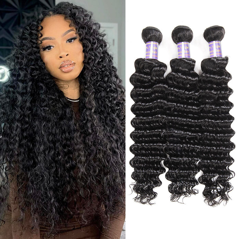 Enhance your natural beauty with Allove Hair's Deep Wave Hair Bundles! Perfect for sew-in styles, these luxurious bundles offer bouncy, defined waves that add volume and elegance to any look. Designed specifically for black women, they blend seamlessly with your hair for a flawless finish. Plus, enjoy free shipping on your order!