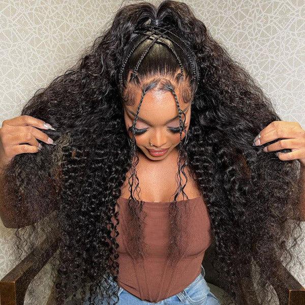 Experience the ultimate in style and comfort with Allove's Deep Wave Lace Front Wigs made from 100% human hair. Featuring ultra-fine HD lace, these wigs offer a seamless and natural look that blends effortlessly with your scalp for an undetectable finish. Plus, with our convenient overnight shipping, you can transform your hairstyle in no time.