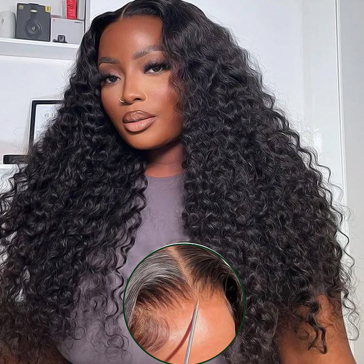 Bleached Knots Ready To Wear Wig | 5x5 Deep Wave Lace Front Wig Skin Melt HD Glueless Human Hair Wigs