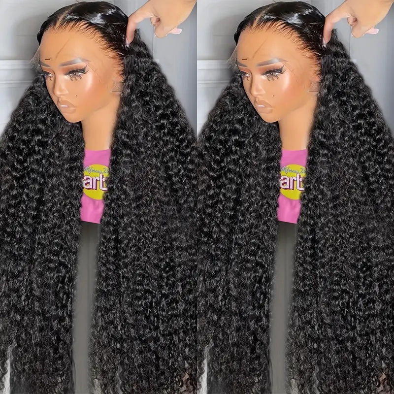 【THIN LACE】13x6 Full Lace Frontal Wig Skin Melt HD Lace Wig Deep Wave Pre Plucked & Bleached Glueless Wig