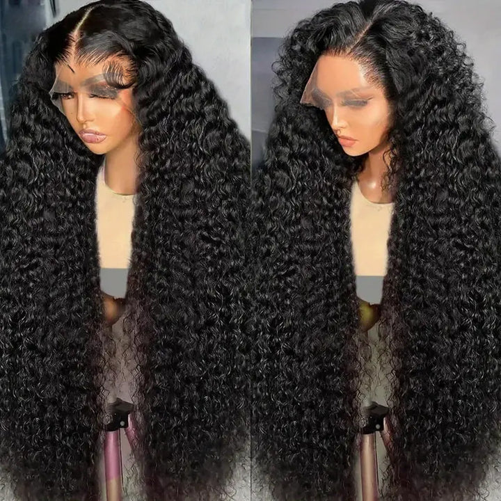 【THIN LACE】13x6 Full Lace Frontal Wig Skin Melt HD Lace Wig Deep Wave Pre Plucked & Bleached Glueless Wig