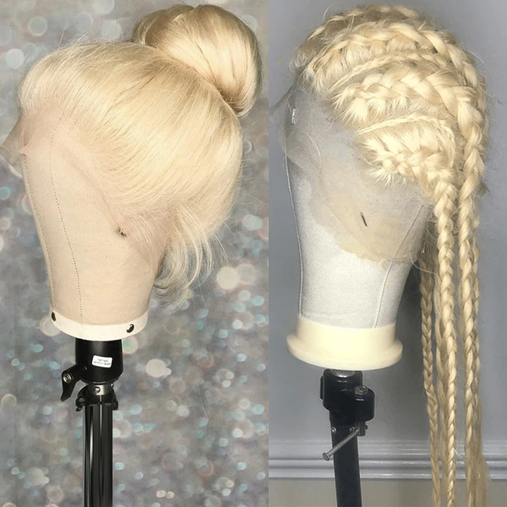 Introducing the Allove Hair Full Lace Wig in a stunning blonde shade, crafted from 100% high-quality human hair. This elegant wig features sleek straight hair that exudes sophistication and versatility, making it perfect for any occasion. As a colored wig, it allows you to embrace a bold new look while ensuring natural movement and style.