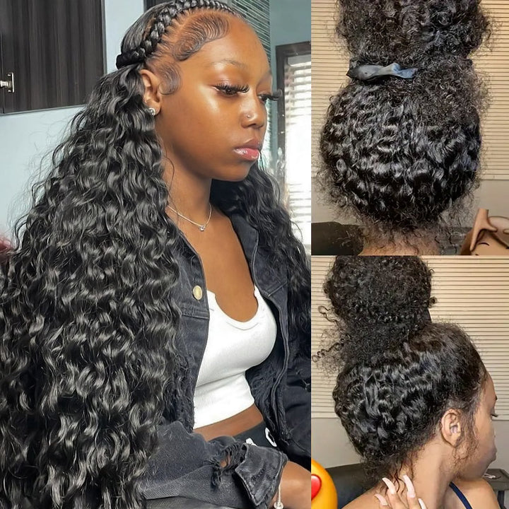 Allove Hair Affordable Loose Deep Wave Hairstyles Full Lace Wig Human Hair