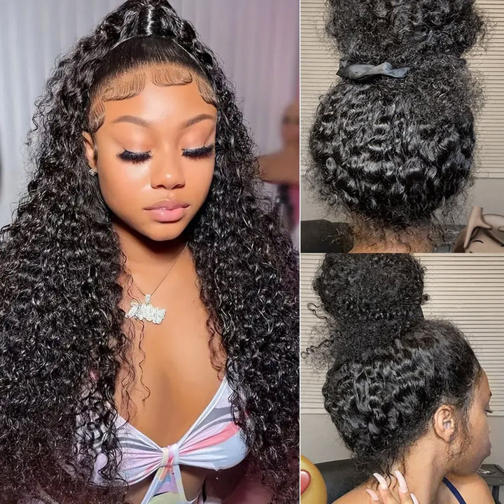 Discover the beauty of Allove Hair's 360 lace front wigs, designed with luxurious curly hair that adds volume and bounce to any look. Made from 100% virgin human hair, these wigs offer a natural appearance and silky texture, ensuring you feel confident and stylish all day long.