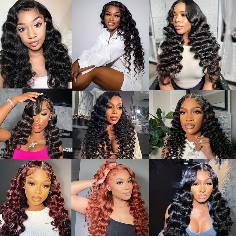 Allove Hair Indian 3 Bundles Loose Wave Virgin Human Hair