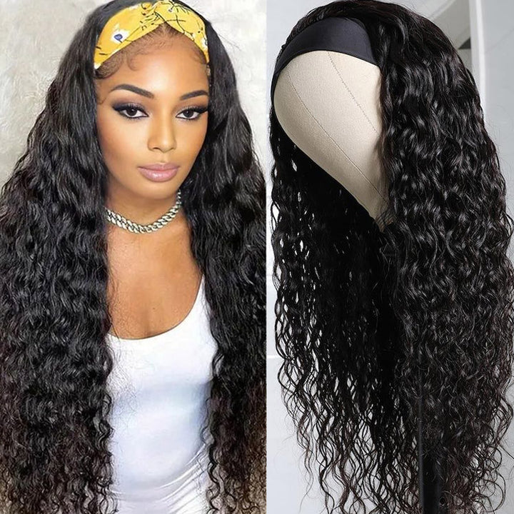 Discover the ultimate in convenience and style with our Allove Hair headband wig collection! Featuring stunning water wave hair, these wigs are designed for effortless elegance. Each wig comes with a stylish headband scarf, allowing you to switch up your look in seconds while providing a secure fit.