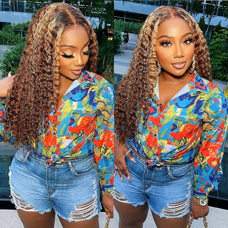 Discover the perfect transformation with our stunning collection of highlight wigs and colored wigs. Whether you’re looking for bouncy curly hair or sleek styles, our 4x4 lace front wigs offer versatility and comfort. Don’t miss out—shop now and elevate your look at unbeatable prices during our flash sale! 💖