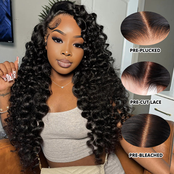 Bleached Knots Ready To Wear Wig | Real HD Lace Wigs Loose Deep Wave 13x6 Lace Front Wigs