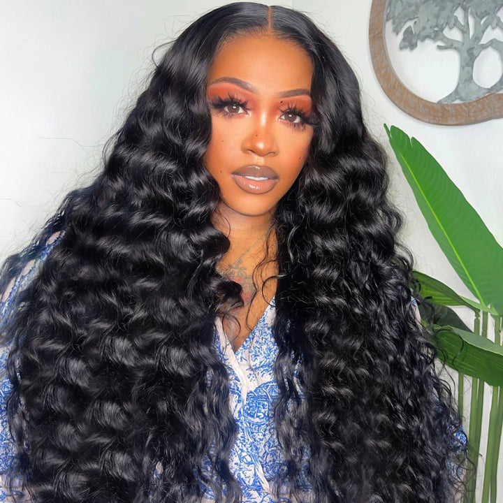 Bleached Knots Ready To Wear Wig | 5x5 Loose Deep Wave Lace Front Wig With Pre Plucked Hairline - AlloveHair