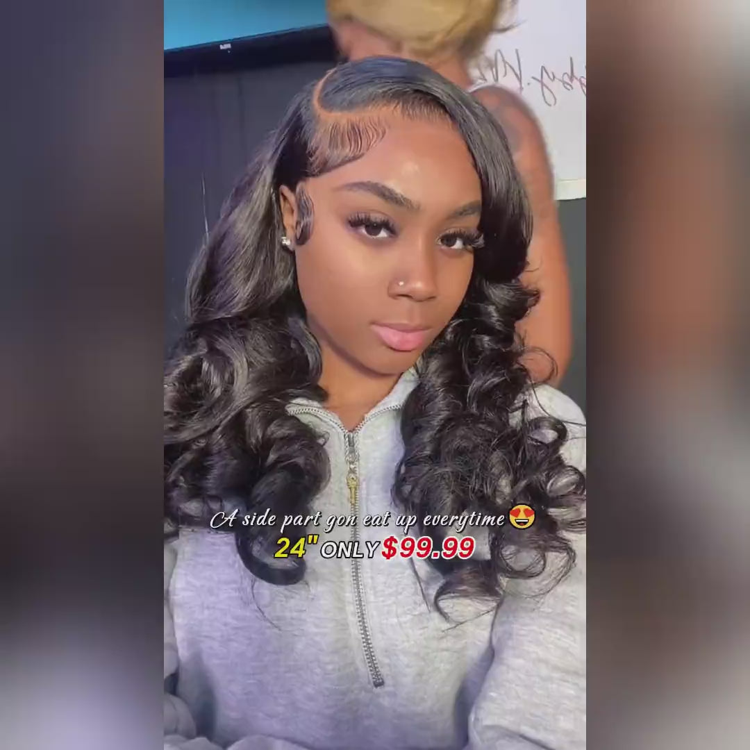 [50% OFF - No Code Needed] 26'' = $119.99 Pre Cut Lace & Pre Plucked & Bleached Knots Ready To Wear 5x5 Lace Closure Wigs 180% Density