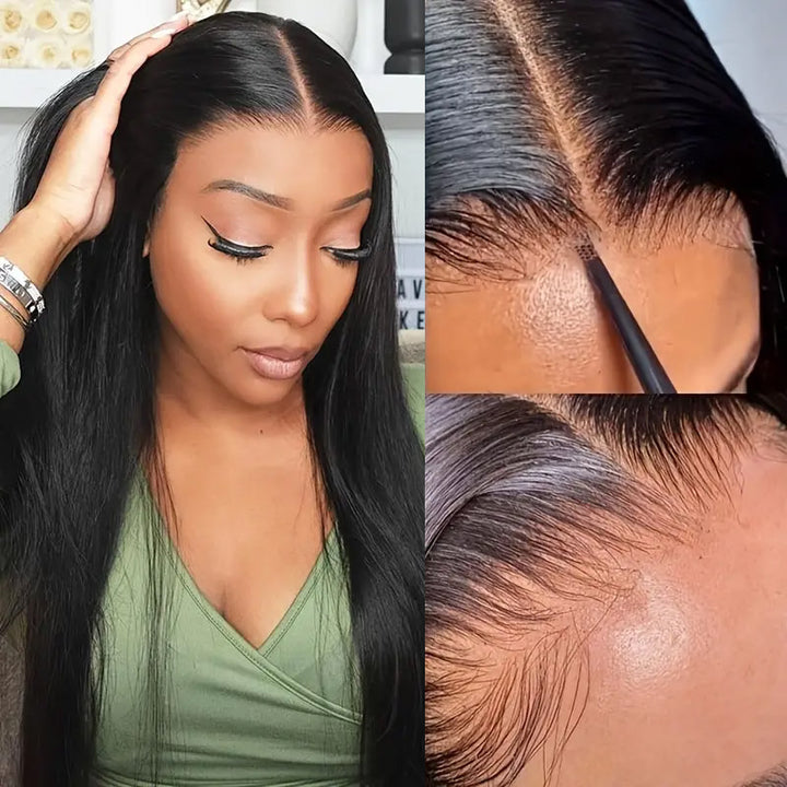 Bleached Knots Ready To Wear Wig | Straight Hair Glueless Wigs 13x6 HD Lace Front Wigs For Beginners - AlloveHair